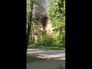 Очевидцы сообщают о пожаре на Невского,..