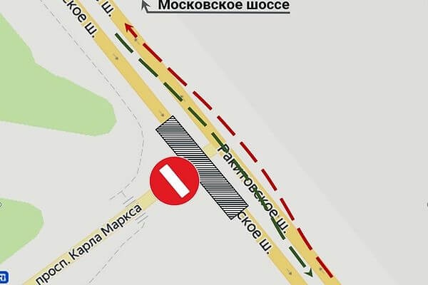 С 25 июня движение по Ракитовскому шоссе в Самаре организуют по временной схеме 

Кроме того, будет закрыт..