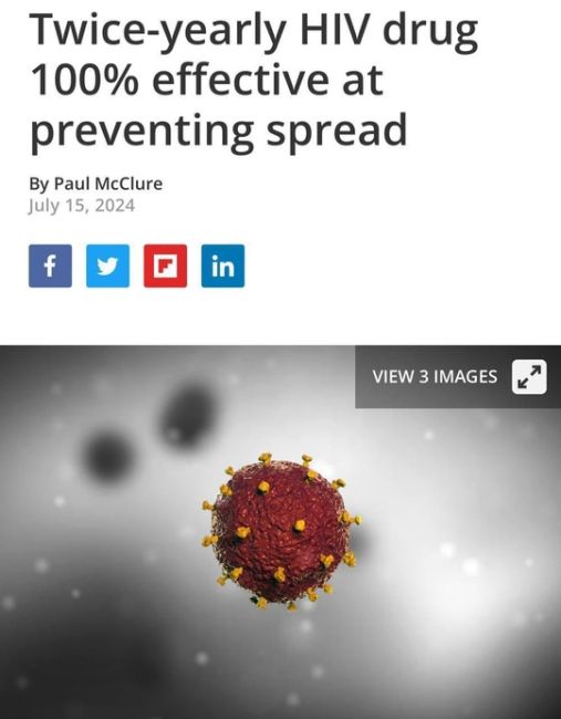 ВИЧ — В С Ё

Учёные создали препарат, который на 100% защищает людей от ВИЧ-инфекции и предотвращает..