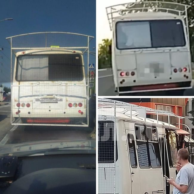 В Белгороде заметили пассажирский автобус модификации 2024 года — с антидроновым «мангалом». Он возит..