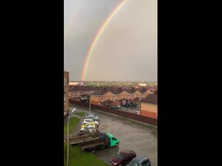 😍В небе над Уфой после дождя появилась радуга 
 
🌈Красивые снимки от наших подписчиков! 
 
А какая у вас..