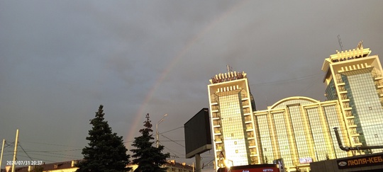 😍В небе над Уфой после дождя появилась радуга 
 
🌈Красивые снимки от наших подписчиков! 
 
А какая у вас..