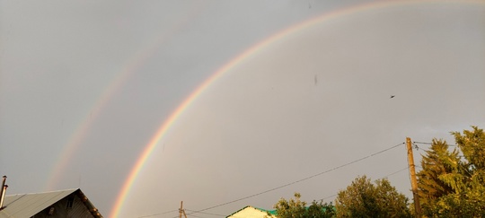 😍В небе над Уфой после дождя появилась радуга 
 
🌈Красивые снимки от наших подписчиков! 
 
А какая у вас..