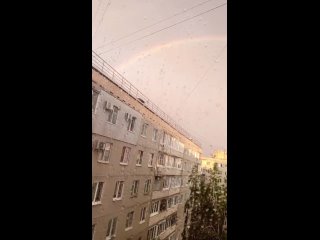 😍В небе над Уфой после дождя появилась радуга 
 
🌈Красивые снимки от наших подписчиков! 
 
А какая у вас..