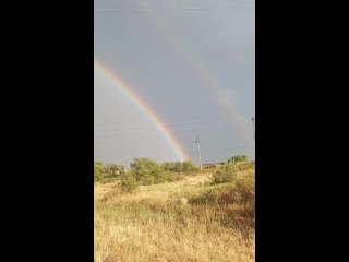 В Ростовской области замечена двойная радуга..