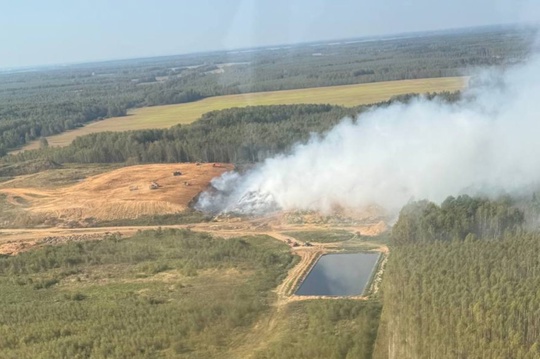 ❗️На мусорном полигоне в Городецком округе ликвидировано открытое горение на площади 35 тысяч кв.м. 

Теперь..