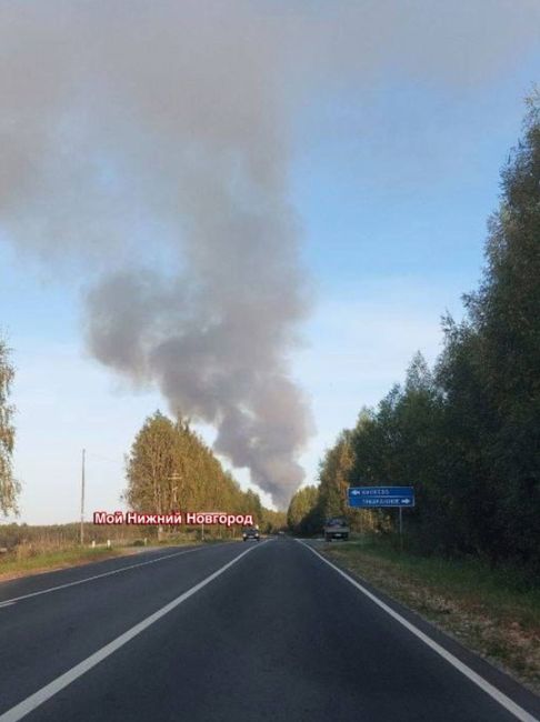 Мусорный полигон горит в Городецком районе. Огонь охватил восемь тысяч квадратных..