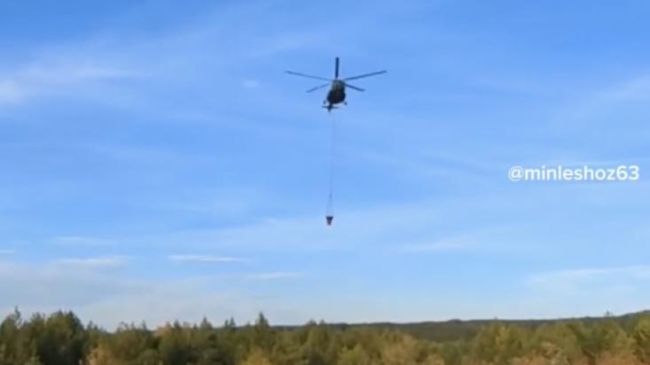 К ликвидации лестного пожара в Самарской области подключили авиацию 

Справиться с возгоранием пока не..