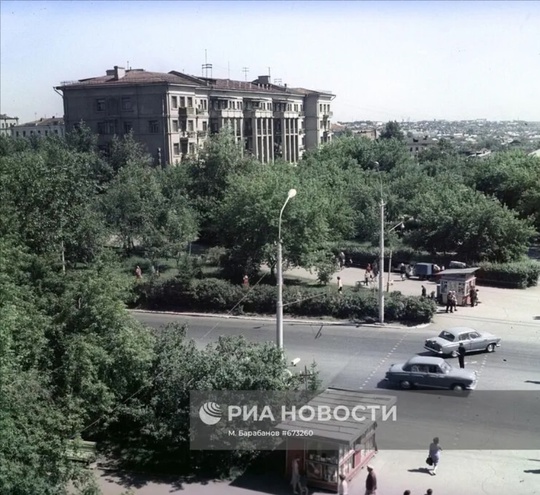 Ретроспектива. Омск. 1968 год. Сквер имени..