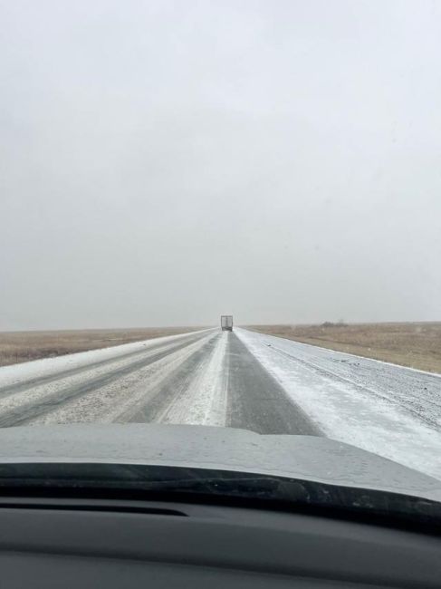 Снег выпал этой ночью в Новосибирской области 

Вот так выглядит дорога в Омск. О снежной ночи сообщили и..