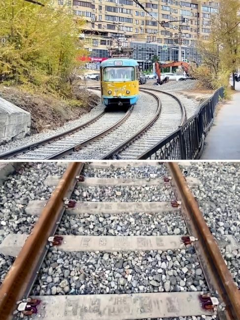 «Скоро запустят!»: в центре Волгограда на улице Краснознаменской стартовала обкатка новых трамвайных путей!..