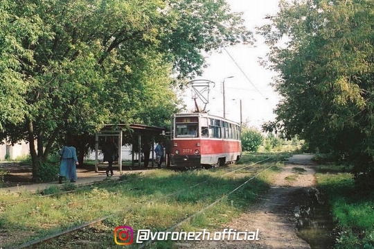 Γоpод в прoшлoм. Трaмвaй на улицe..