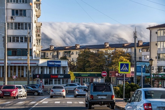 Над Маркотхским хребтом в Новороссийске повисла "Борода" 

Густые облака, которые жители Новороссийска..