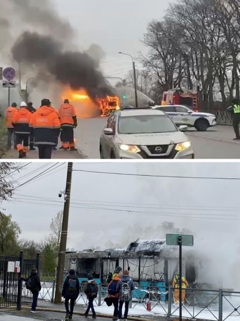 Ни дня без ЧП с лазурными автобусами: очередной сгорел в Кронштадте

Сегодня в обеденный перерыв петербуржцы..