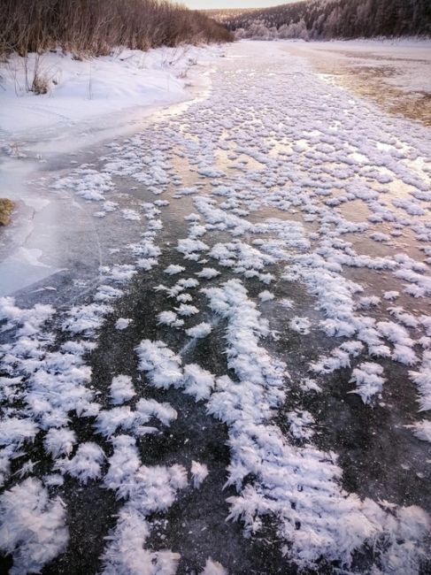 ❄ Ледяные цветы на Чусовой

Впечатляющие скопления ледяных кристаллов, созданных природой в холодные..