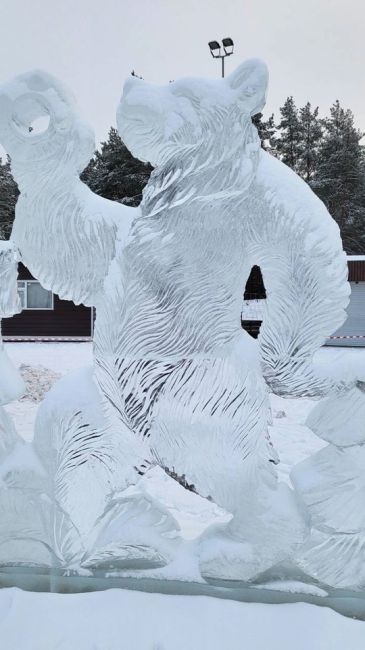 ❄В Дзержинске, в парке «Утиное озеро», строят настоящий ледовый городок. Это место, где можно ощутить..