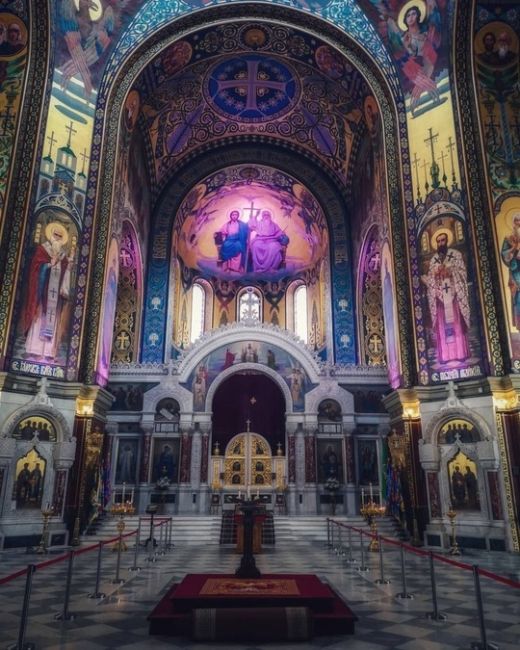 ⛪️ Внутреннее убранство Вознесенского Войскового Всеказачего патриаршего собора в городе Новочеркасске...