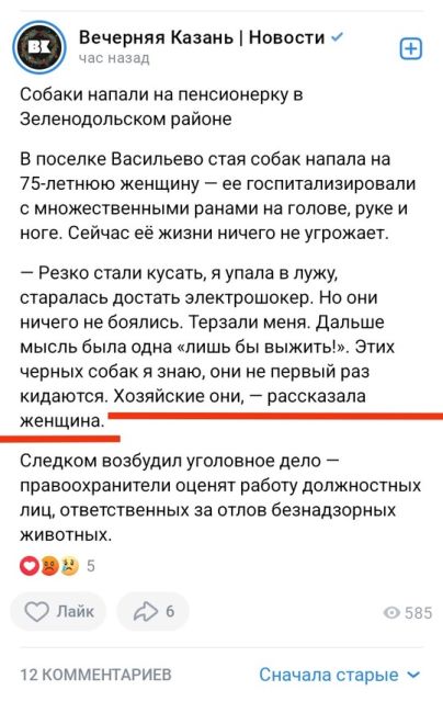 Стая собак искусала женщину в Васильево

 75-летняя женщина шла в районе Новый Мир в поселке Васильево, когда..