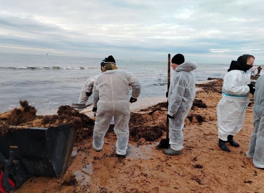 С побережья собрали и вывезли всего почти 130 тысяч тонн замазученного песка.

«Продолжаем убирать..