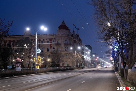 Пустые центральные улицы Ростова. Просто Новый..