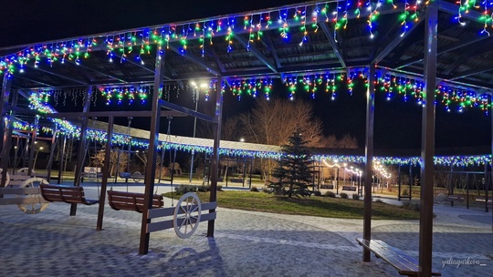 🎄 Парки в станице Старочеркасской в вечернее время обретают особую праздничную атмосферу.

фото: Юлия..